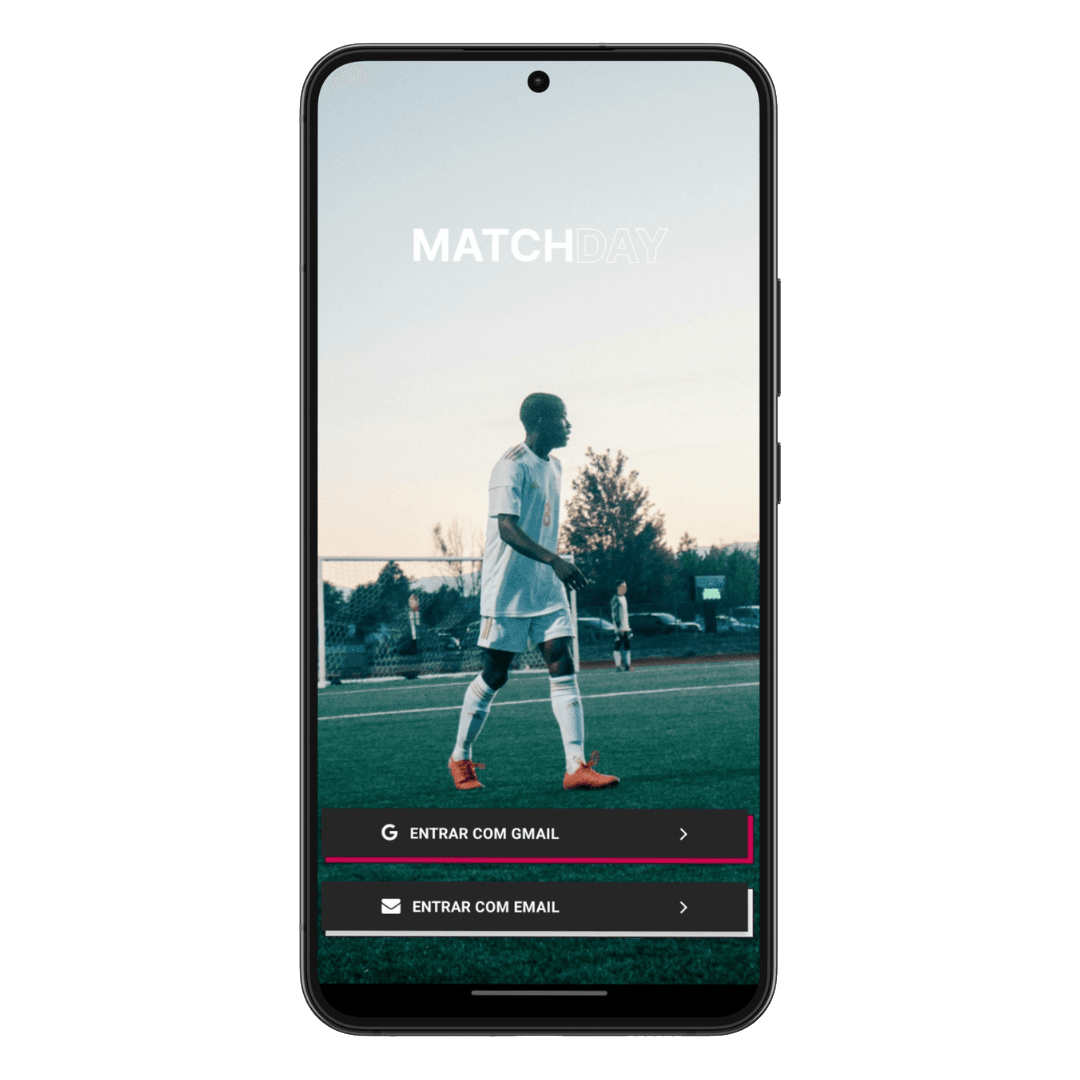 Login page of system matchday